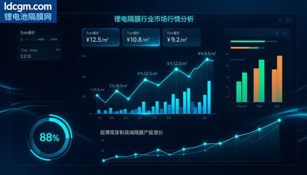 【市场行情】9月谈单开启在即：隔膜供需剪刀差走阔，卖方议价筹码增加